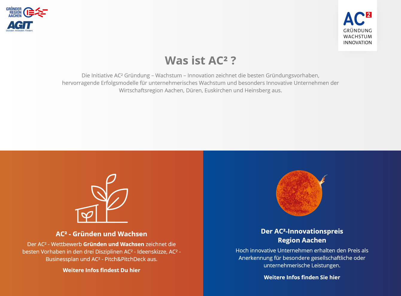 Gründungswettbewerb AC Quadrat